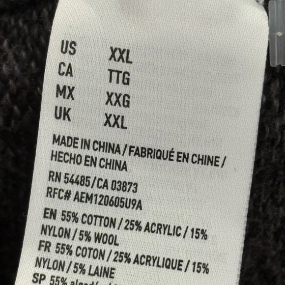 American Eagle Outfitters Black/Gray Crewneck Sweater - Picture 4 of 4